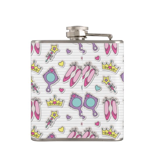 蝶王女パターン フラスク (裏面)