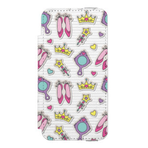 蝶王女パターン iPhone SE/5/5sウォレットケース