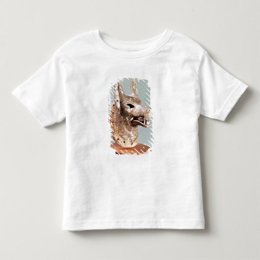 蝶番を付けられた顎とのAnubisの頭部、 トドラーTシャツ (正面)