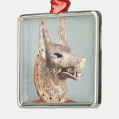 蝶番を付けられた顎とのAnubisの頭部、 メタルオーナメント (左)