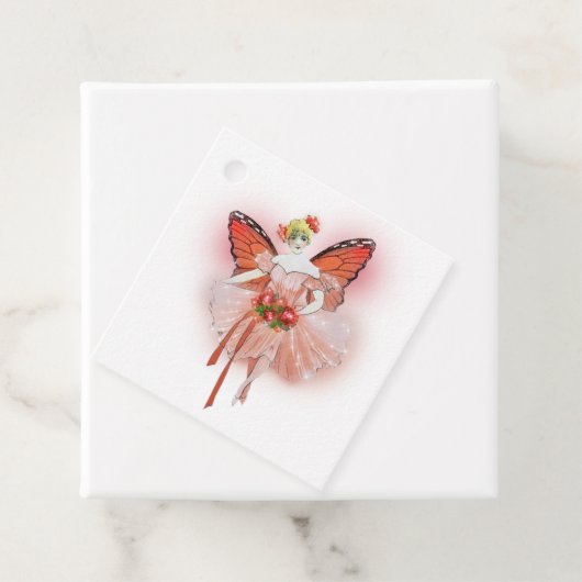 蝶白熱［赤熱］光を放つ妖精の赤ちゃんシャワー フェイバータグ (インサイチュ)