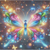 蝶白熱［赤熱］光を放つ シール (正面)