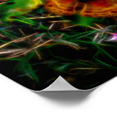 蝶白熱［赤熱］光を放つ ポスター (角)