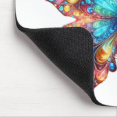 蝶白熱［赤熱］光を放つ マウスパッド (コーナー)