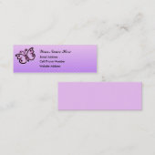 蝶精神の細いプロフィールカード スキニー名刺 (正面/裏面)