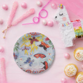 蝶紙プレート7" ペーパープレート (パーティー)