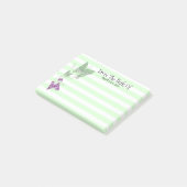 蝶紫色の緑の自然の昆虫の女性 ポストイット (アングル)