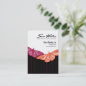 蝶細い縦縞のプロ芸術家のウェブサイトの開発者 名刺 (スタンド正面)