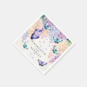 蝶結婚のナプキン スタンダードカクテルナプキン (角)