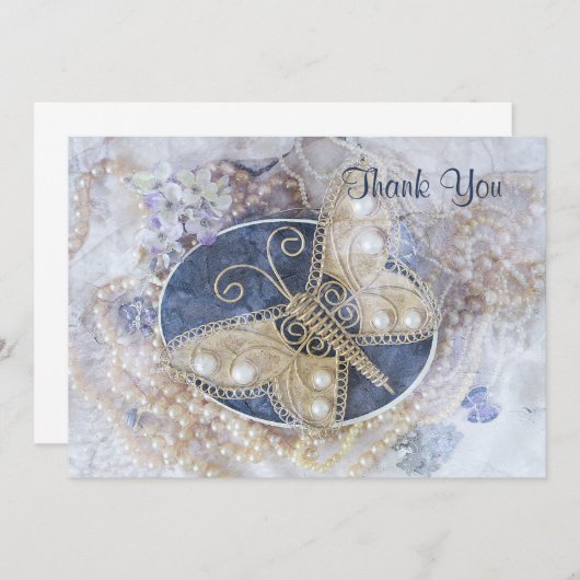 蝶結婚のブライダル白金ゴールドエレガント (正面/裏面)