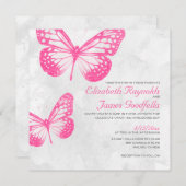 蝶結婚式招待状 招待状 (正面/裏面)