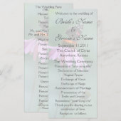 蝶結婚式 プログラム (正面/裏面)