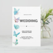 蝶結婚虫 招待状 (スタンド正面)