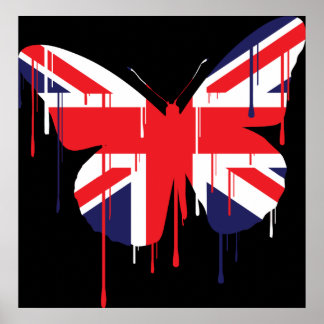 蝶絵を描のポ走スタ ポスター