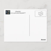 蝶絵を描抽象芸術花はがき ポストカード (裏面)