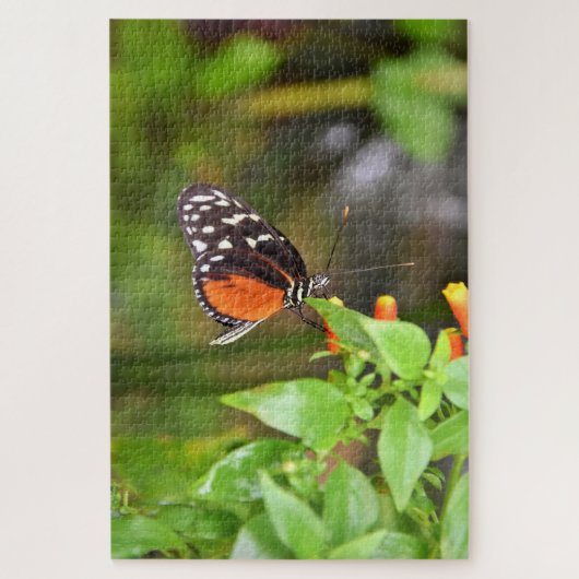 蝶絵を描様。 ジグソーパズル (縦)