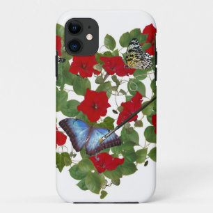 蝶絵画の iPhone 11 ケース