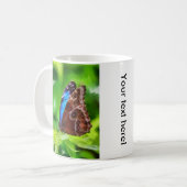 蝶絵画虫 コーヒーマグカップ (正面左)