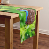 蝶絵画虫 ショートテーブルランナー (インサイチュ)