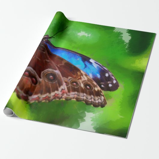 蝶絵画虫 ラッピングペーパー (アンロールド)
