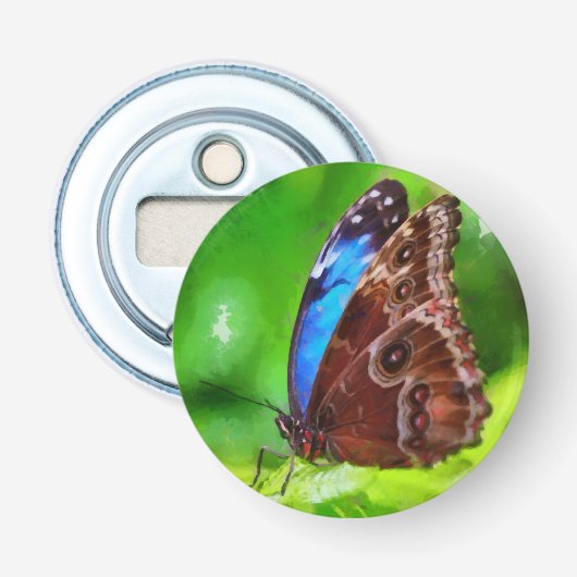 蝶絵画虫 栓抜き (正面)