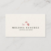 蝶美しいまつげサロン名刺 名刺 (正面)