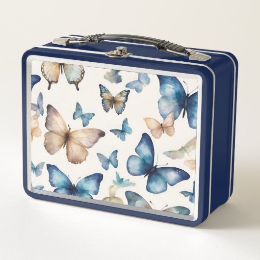 蝶美しい メタルランチボックス (正面)