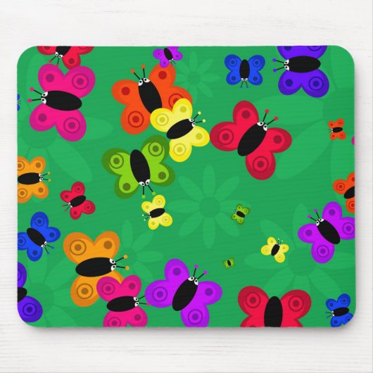 蝶群れ マウスパッド (正面)