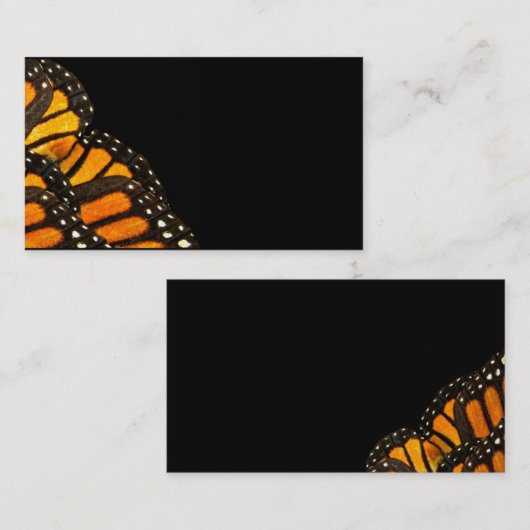 蝶翼の名刺のテンプレートの写真の芸術 名刺 (正面/裏面)