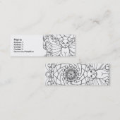 蝶翼を持つ妖精猫 スキニー名刺 (正面/裏面)