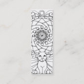 蝶翼を持つ妖精猫 スキニー名刺 (裏面)