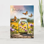 蝶考えの瓶 カード (正面)