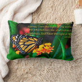 蝶聖書は感動的なことわざを引用します ランバークッション (ブランケット)