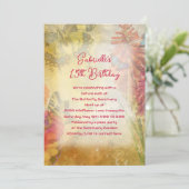 蝶自然をテーマにした誕生日パーティー 招待状 (スタンド正面)