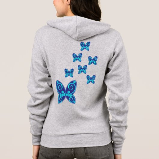 蝶自然 パーカ (裏面)