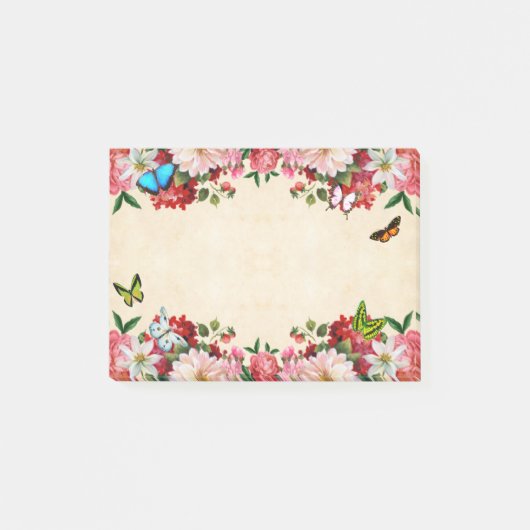 蝶花の枠 ポストイット (正面)