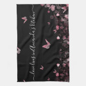 蝶花の畑 キッチンタオル (縦)