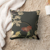 蝶芸術的フローラデザイン |ウィローグリーン クッション (ブランケット)