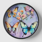蝶芸術的計時係 壁時計 (正面)