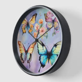 蝶芸術的計時係 壁時計 (傾斜)