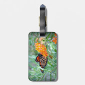 蝶荷物のラベル ラゲッジタグ (裏面縦)