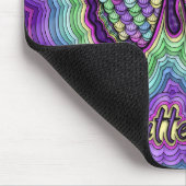 蝶落書きのマウスパッド マウスパッド (コーナー)