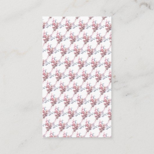 蝶葉エレガント赤ちゃんシャワーオムツラッフル エンクロージャーカード (裏面)