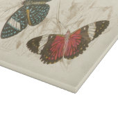 蝶葉付きセピカラフルア カッティングボード (角)