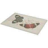 蝶葉付きセピカラフルア カッティングボード (角)