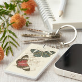 蝶葉付きセピカラフルア キーホルダー (正面右)