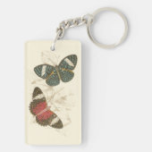 蝶葉付きセピカラフルア キーホルダー (裏面)