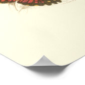 蝶葉付きセピカラフルア ポスター (角)