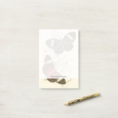 蝶葉付きセピカラフルア ポストイット (デスク上)