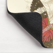 蝶葉付きセピカラフルア マウスパッド (コーナー)